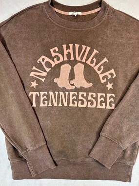 Maurices Nashville Tennessee 3D Graphic Sweatshirt Size Small